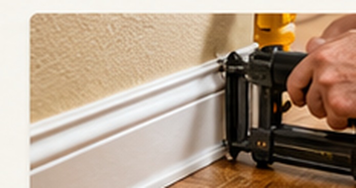 Illustration of trim carpentry work